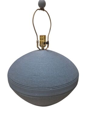 Vintage Flute Of Chicago MCM Lamp 80s Corrugated Cardboard By Gregory Van Pelt